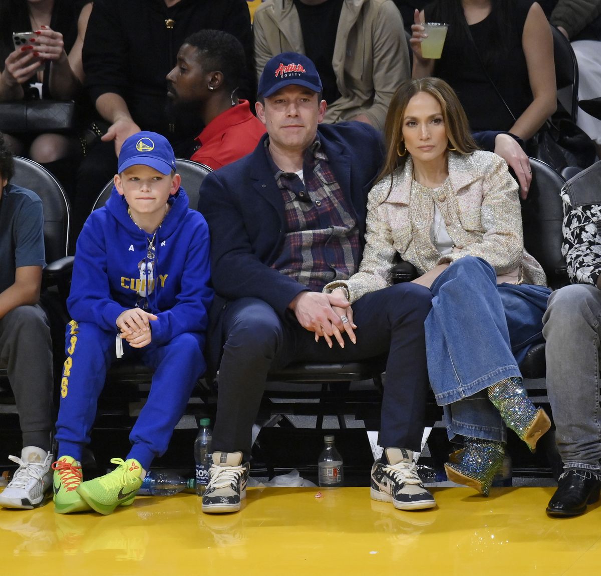 Jennifer López con Ben Affleck y su hijo Samuel