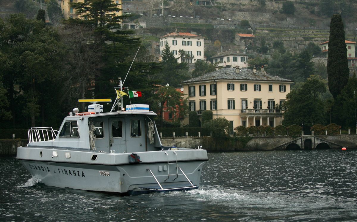 George Clooney's Italian home, Villa Oleandra, at Lake Como's south-western shores, in Laglio.