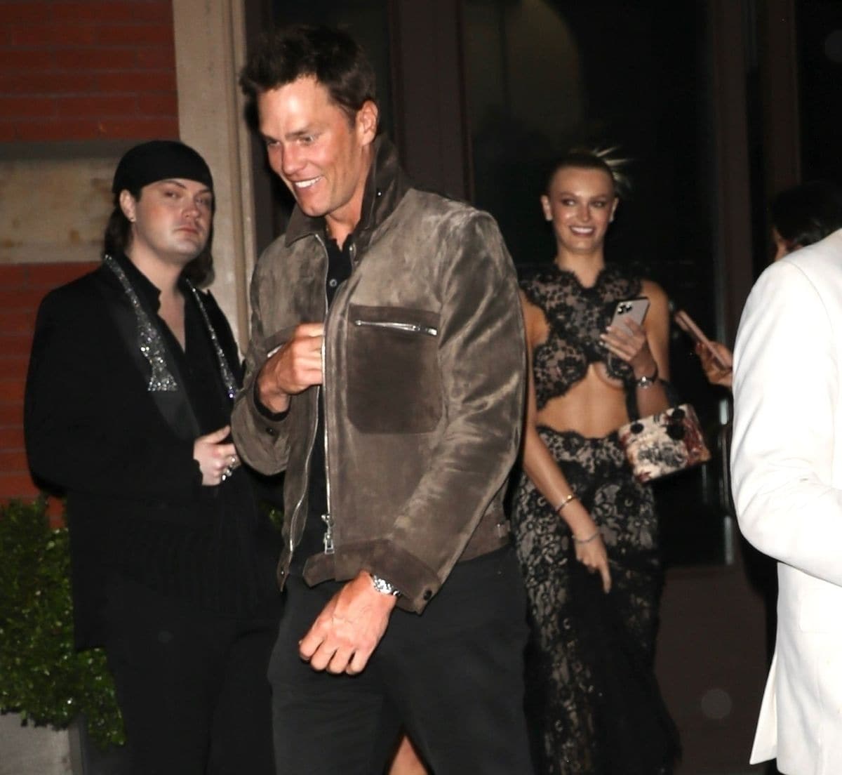 Tom Brady leaving a Met Gala after party