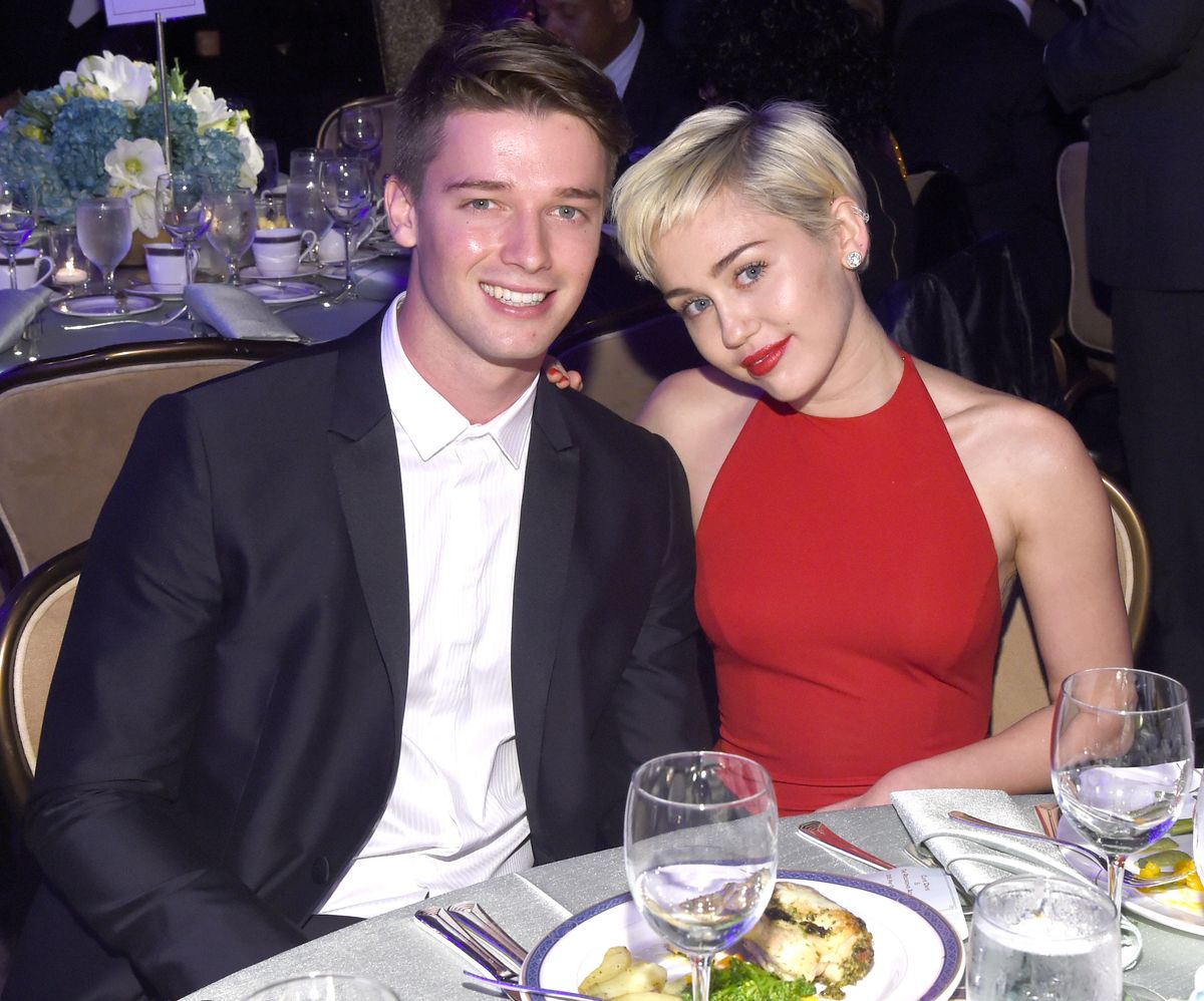  Miley Cyrus and Patrick Schwarzenegger 