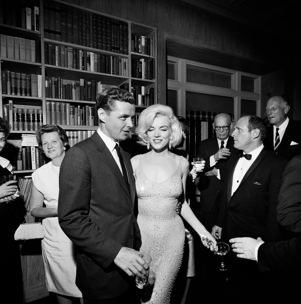 Steven E. Smith, brother-in-law of U.S. President John F. Kennedy, and Marilyn Monroe in May, 1962