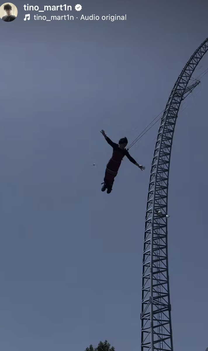 Tino Martin flew for a moment