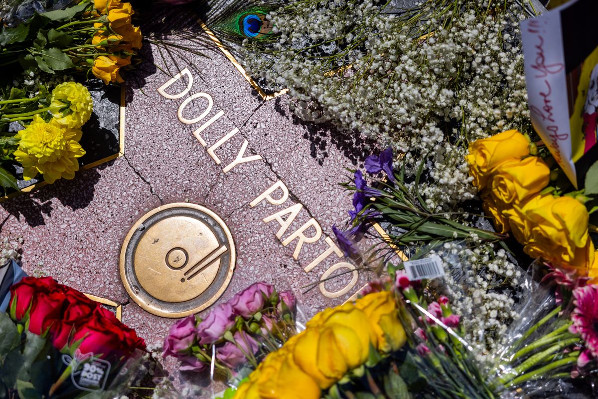 After Parton’s death, her original star became one of the most visible public memorials to the
singer in Los Angeles.