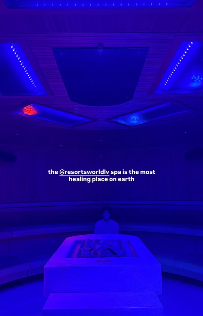 Benny Blanco spent his weekend at Resorts World Las Vegas