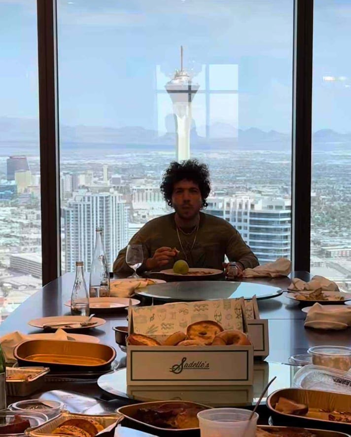 Benny revealed his weekend in Las Vegas had been unforgettable 