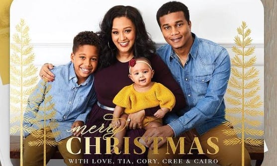 Tia Mowry Christmas card