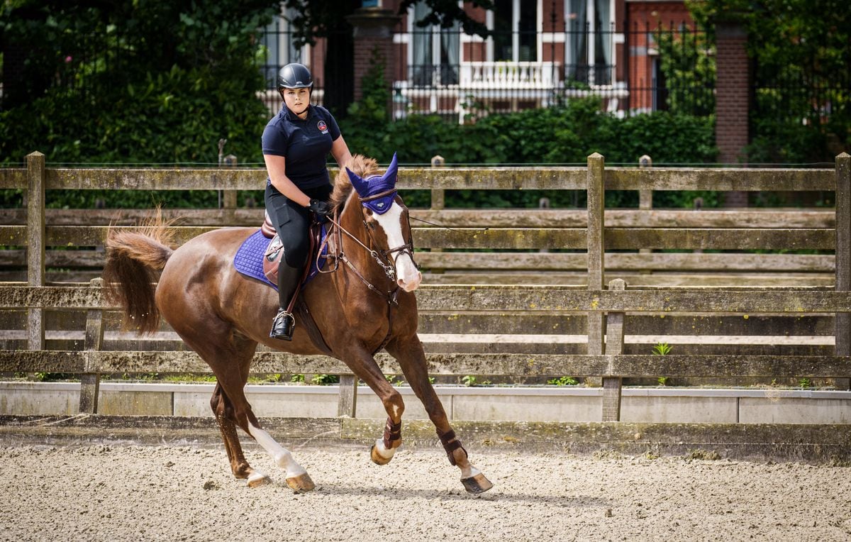 The heir to the throne pictured riding Mojito in June of 2021  