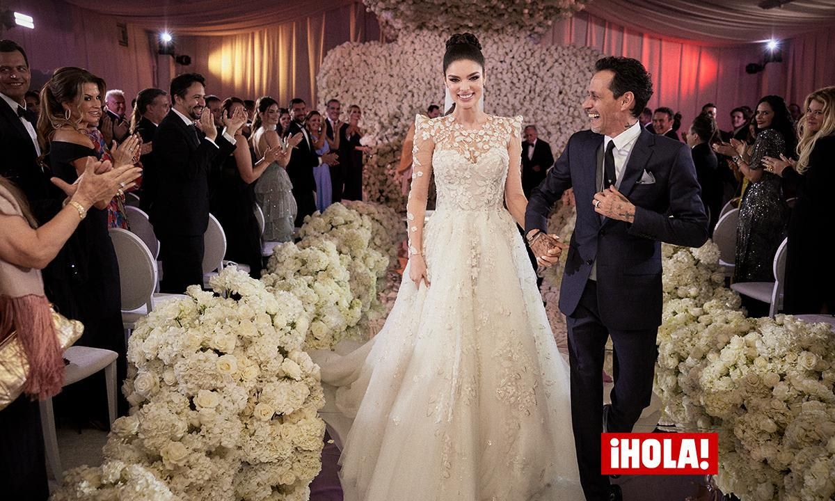 Nadia Ferreira y Marc Anthony boda
