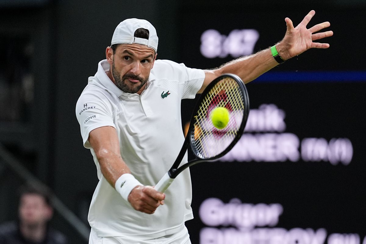 Grigor Dimitrov had to drop out of Wimbledon due to a pectoral injury