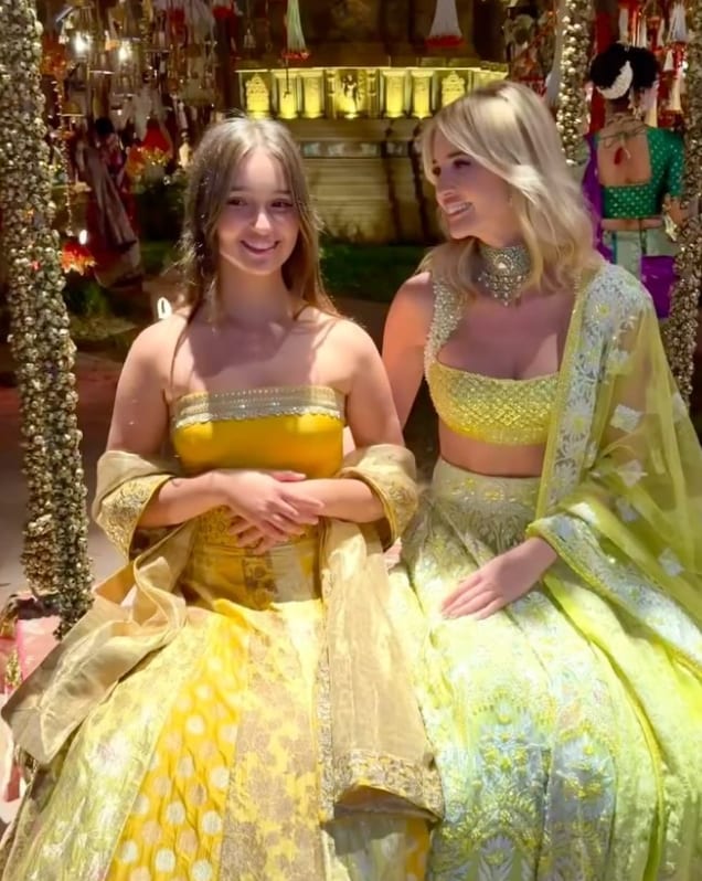 Ivanka and Arabella at Anant Ambani and Radhika Merchant’s extravagant wedding 