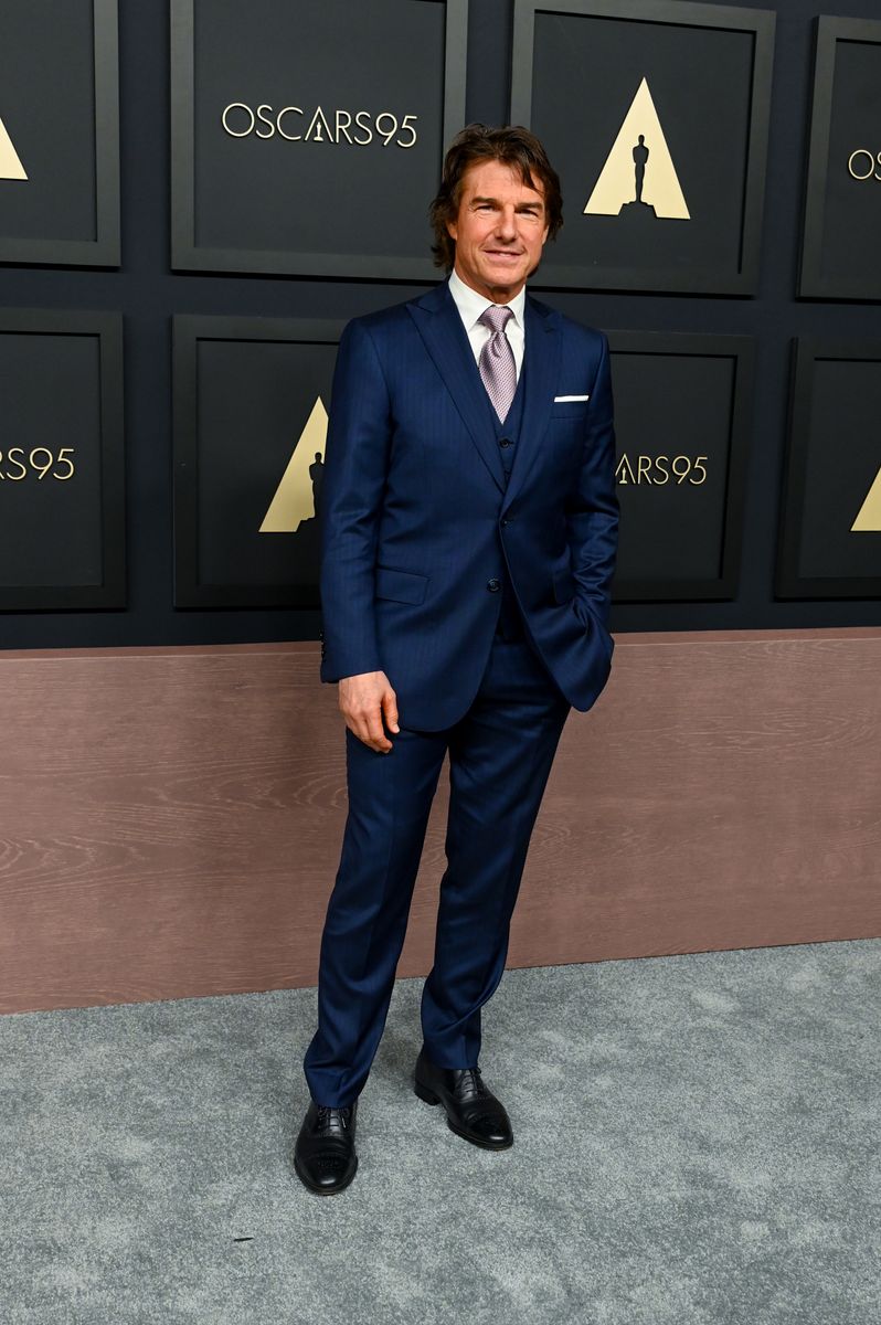 Tom Cruise at the 95th OSCARSÂ® Nominees Luncheon held at the Beverly Hilton on February 13, 2023 in Beverly Hills, California. (Photo by Gilbert Flores/Variety via Getty Images)