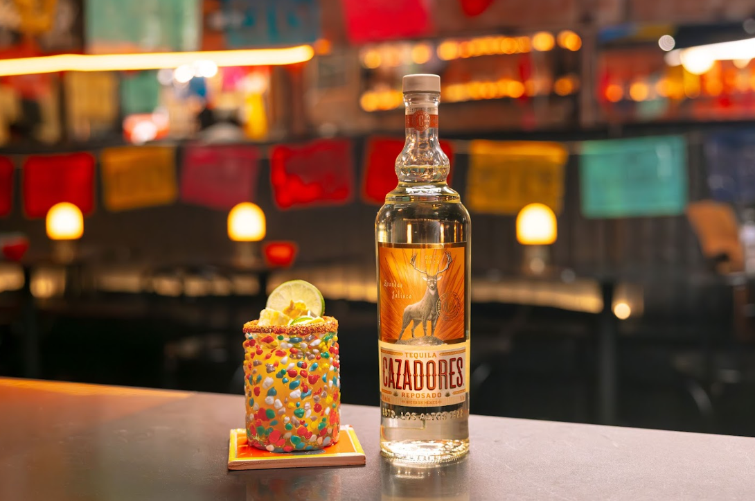 El Golazo combines tequila, pineapple, lime, and jalapeño for a sweet-and-spicy cocktail.