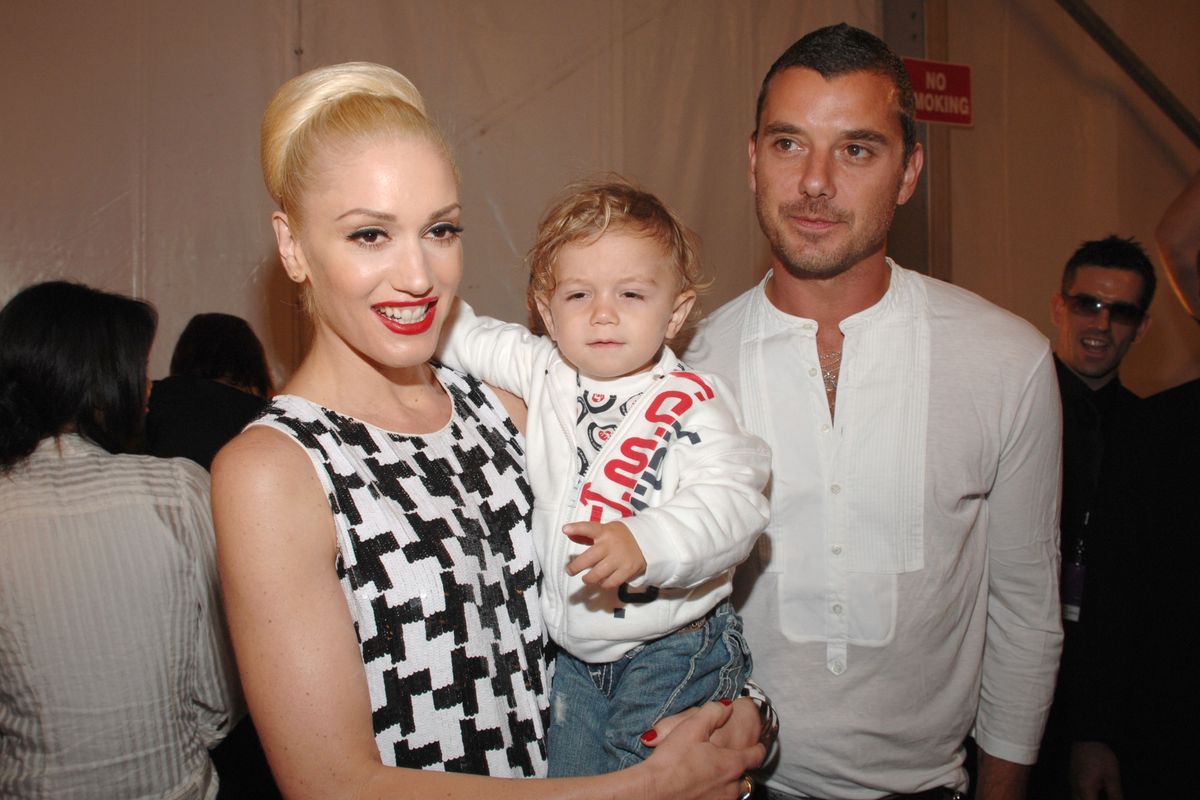 Gavin Rossdale, Kingston Rossdale, and Gwen Stefani 2007