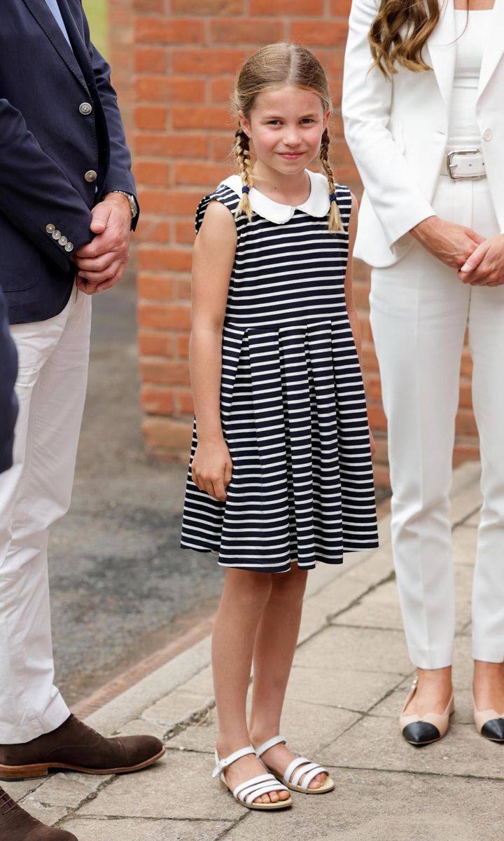 Princess Charlotte wore a nautical striped dress for her appearance on Aug. 2.