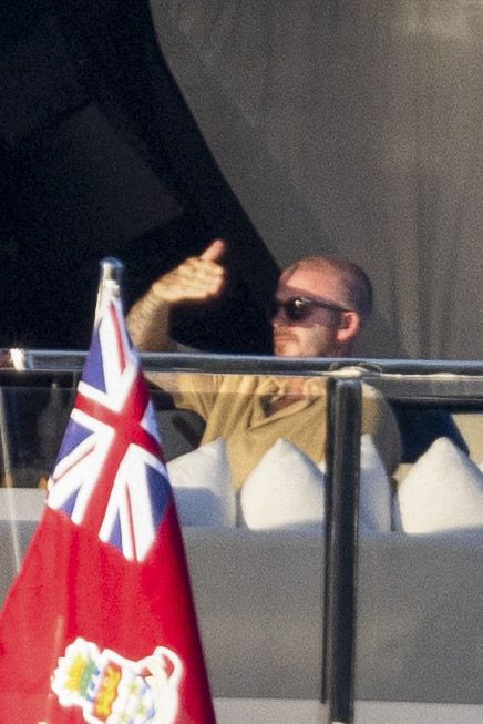 David Beckham was seen in good spirits with his kids amid the estranged relationship with his son Brooklyn