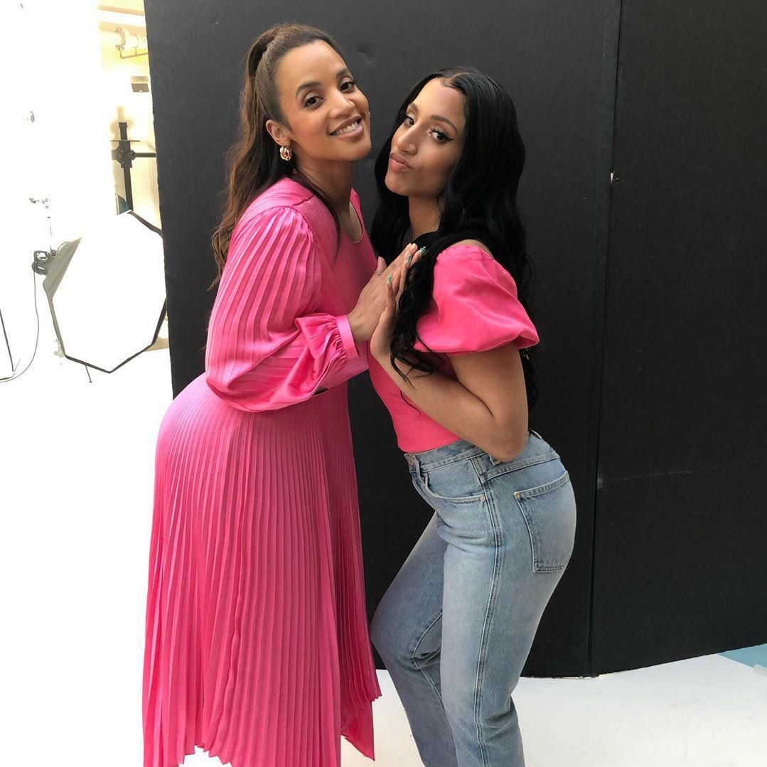 Dascha Polanco with daughter Dasany