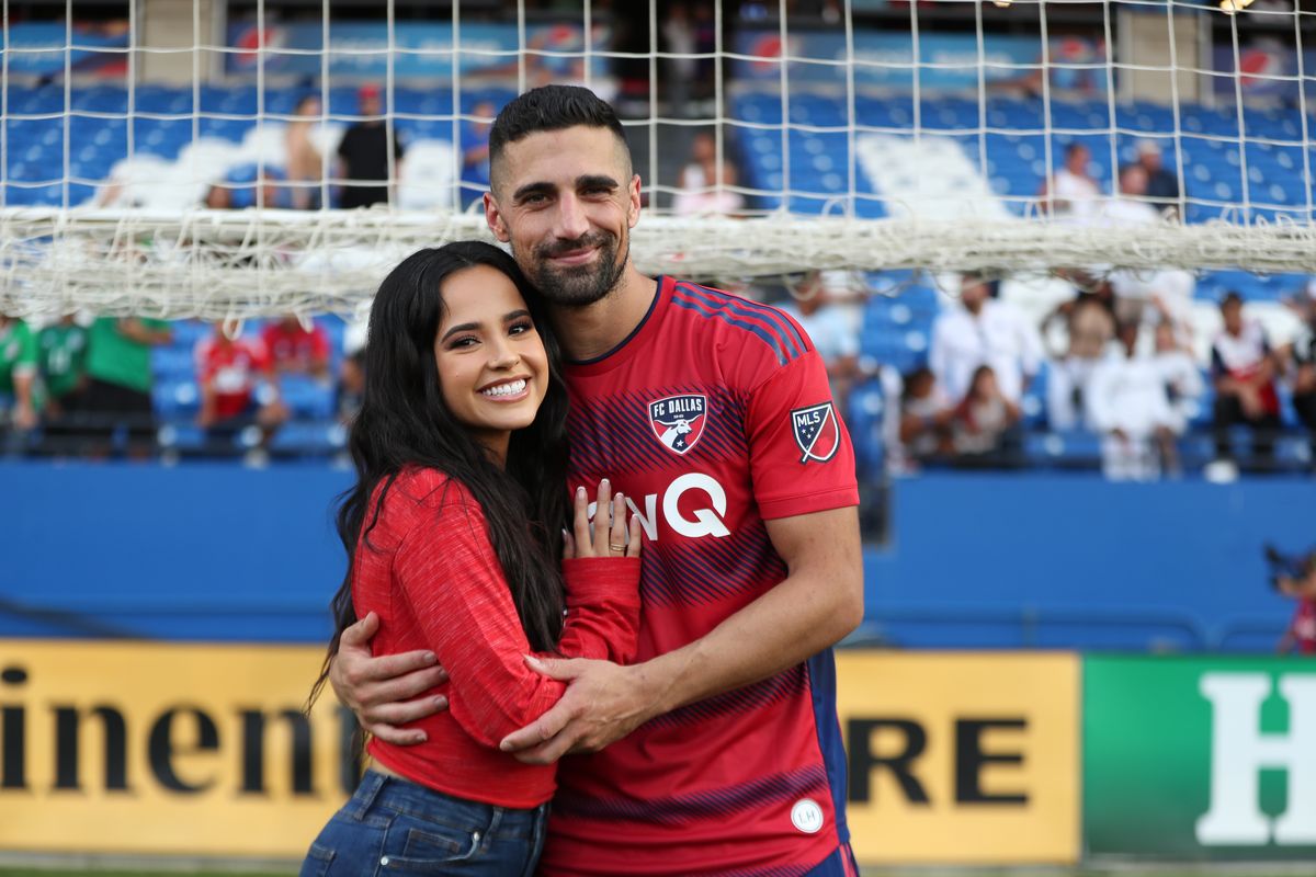 Singer Becky G and her then-boyfriend Sebastian Lletget.