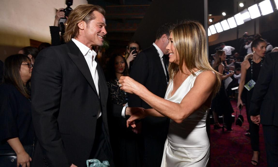 Brad Pitt and Jennifer Aniston at the SAG Awards