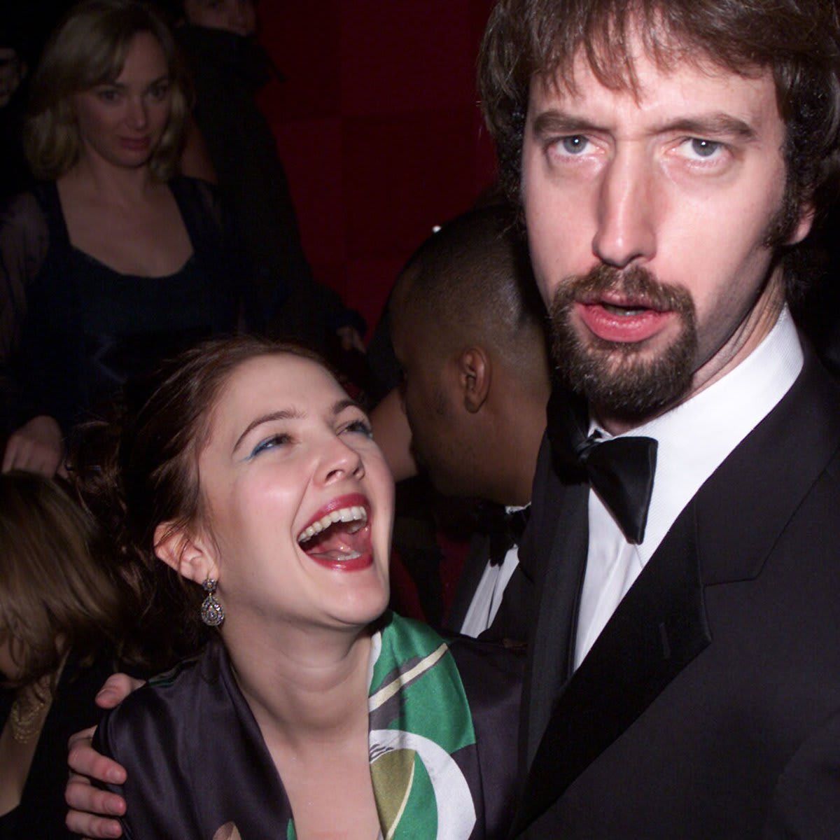 Drew Barrymore And Tom Green At The Premiere Party For 'Charlie's Angels'