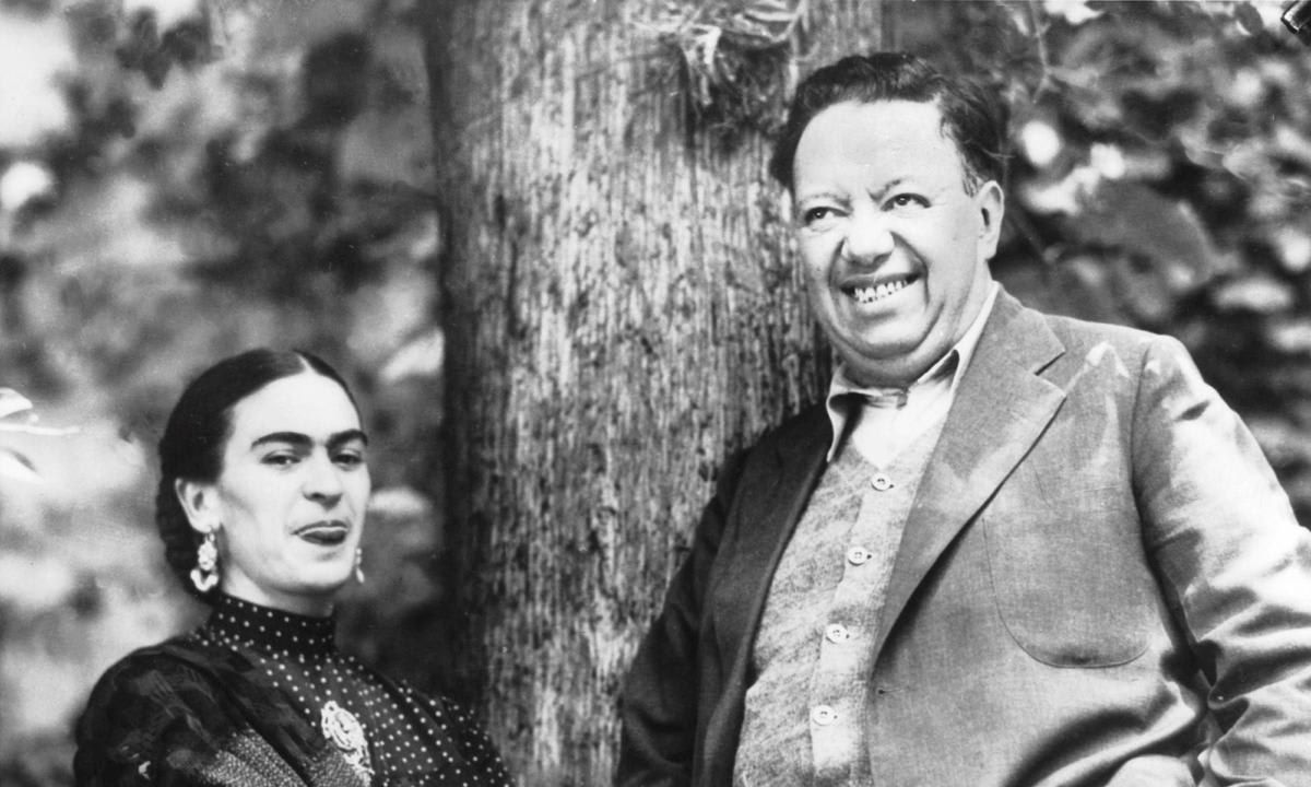 The Spouses And Painters Diego Rivera And Frida Kahlo In Mexico