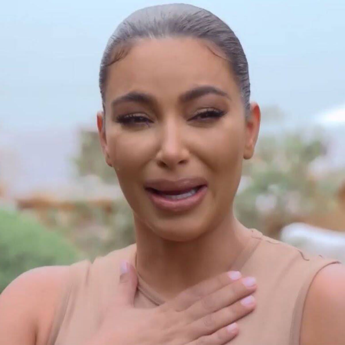 Kim Kardashian’s iconic crying face