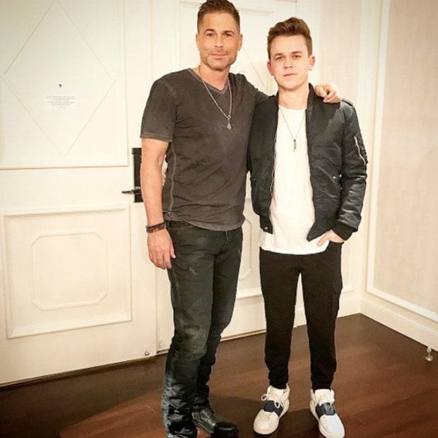 Rob's son Johnny turned 21 in Sin City.
Photo: Instagram/@johnnylowe