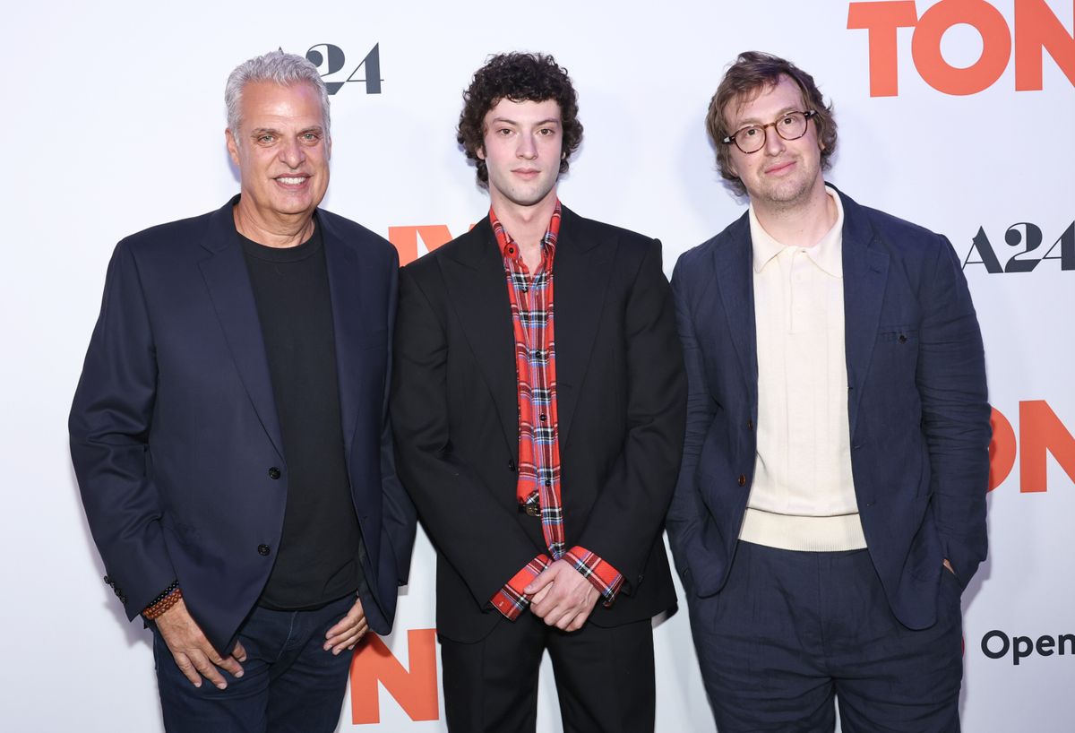(L-R) Eric Ripert, Dominic Sessa and Matt Johnson attend A24's "Tony" New York Premiere on July 28, 2026