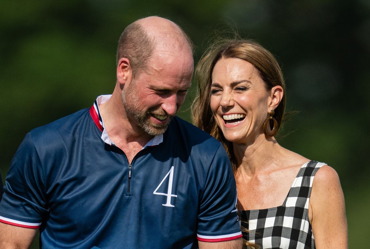 Kate Middleton paired her timeless gingham dress with Camilla Elphick slingback heels and recycled Sézane earrings.