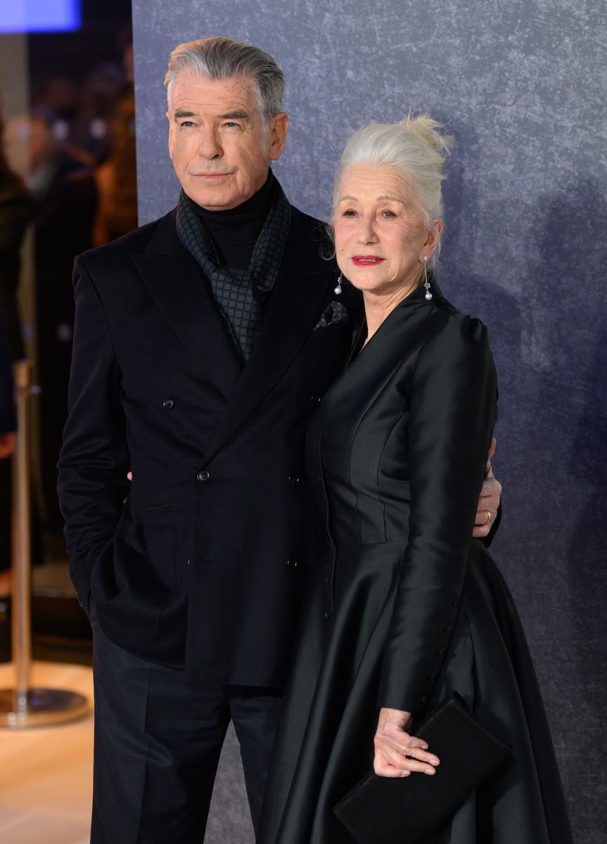 Pierce Brosnan and Dame Helen Mirren attend the "MobLand" Global Premiere
