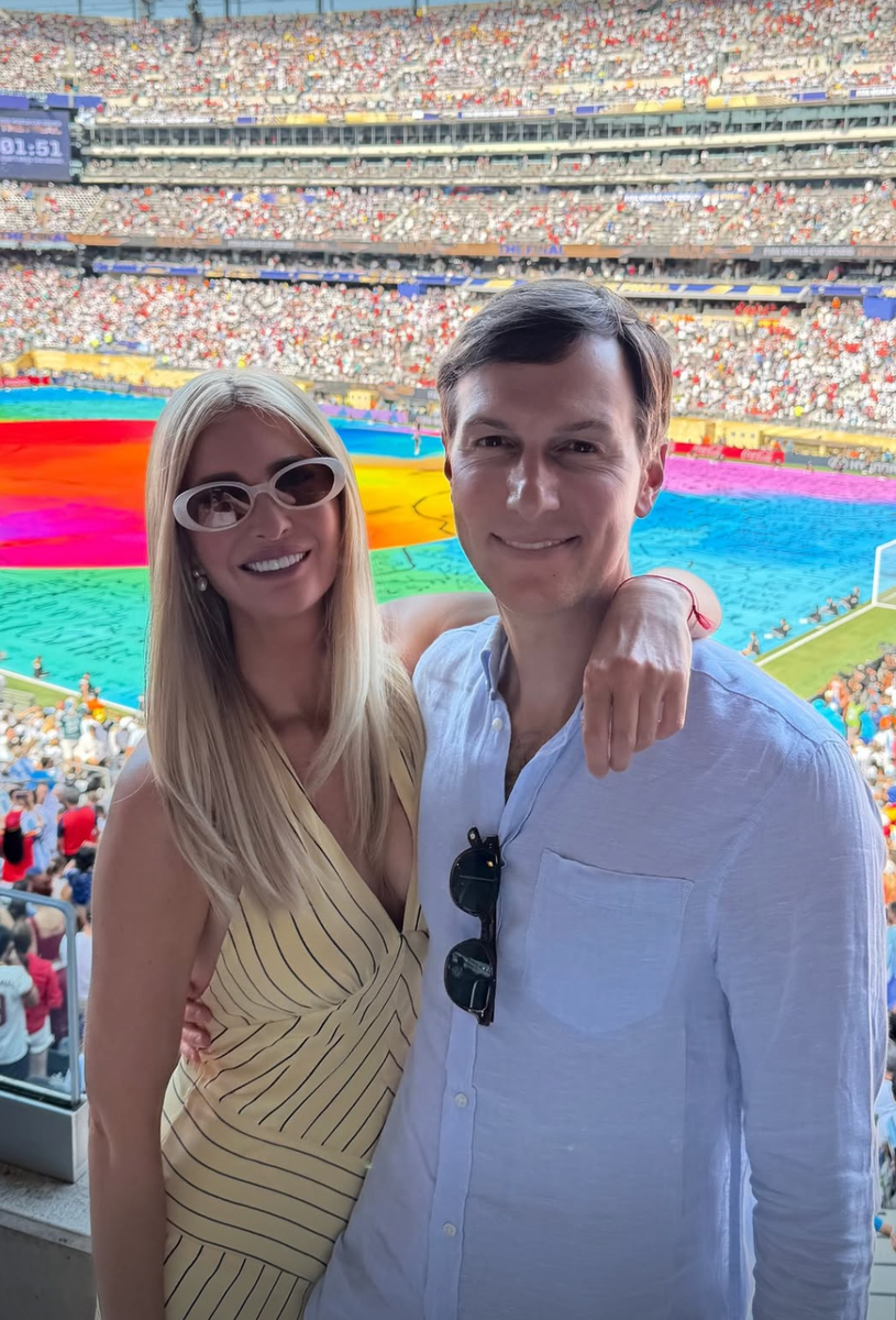 Ivanka Trump embraced one of summer’s biggest color trends in a backless butter yellow dress for the FIFA World Cup final.
