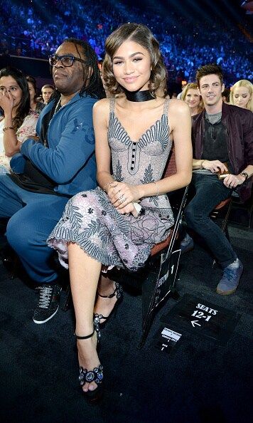Zendaya sported a vintage look for the show.
<br>
Photo: Getty Images