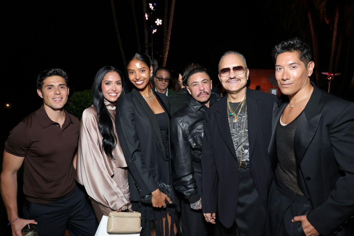 Jesus Perez, Vanessa Bryant, Natalia Bryant, Jess Cuevas, Willy Chavarria and Carlos Eric Lopez attend the Culture Makers Event Hosted by Jessica Alba, Tracy Brennan and Sofia Vergara.