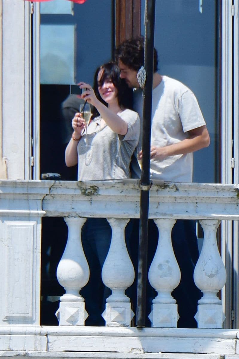 Billie Eilish and boyfriend Nat Wolff are all smiles in romantic outing in Italy
