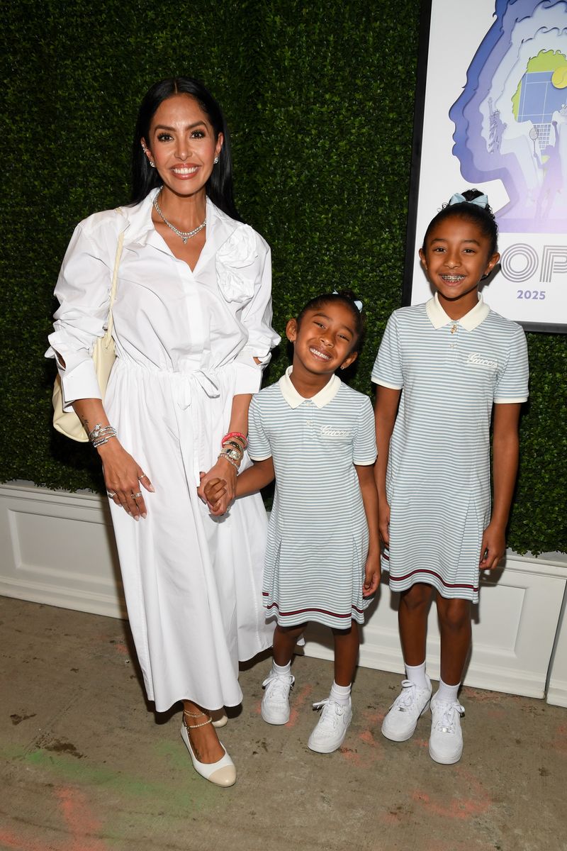 Vanessa Bryant, Capri Bryant, Bianka Bryant at the 2025 U.S. Open Women's Finals 