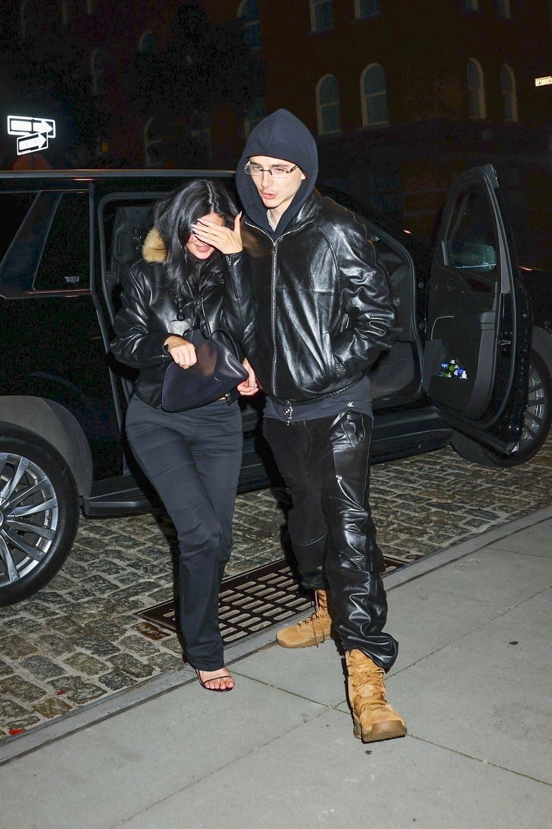 They had matching coordinated leather looks for their date night