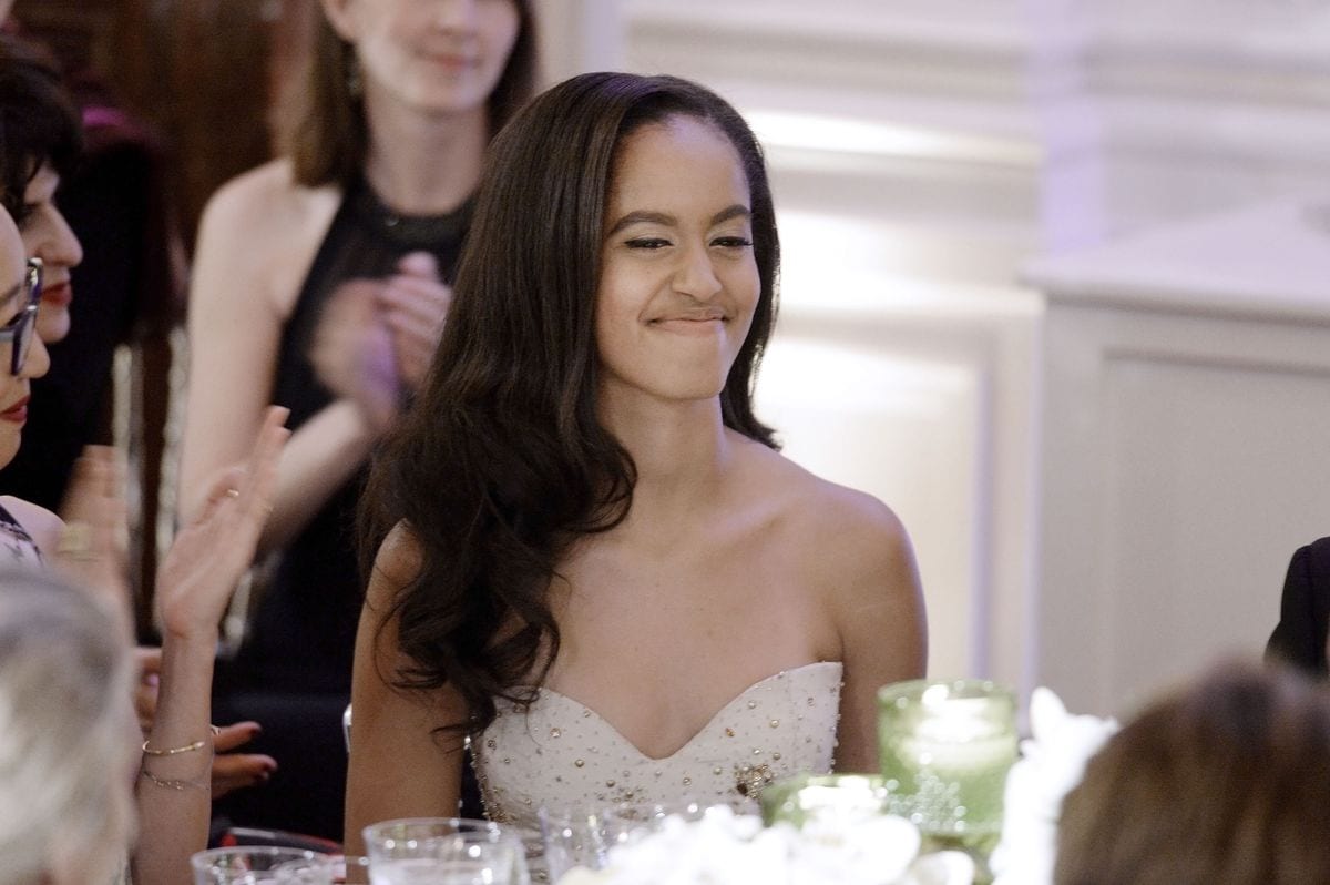 Malia Obama attends a State Dinner at the White House March 10, 2016