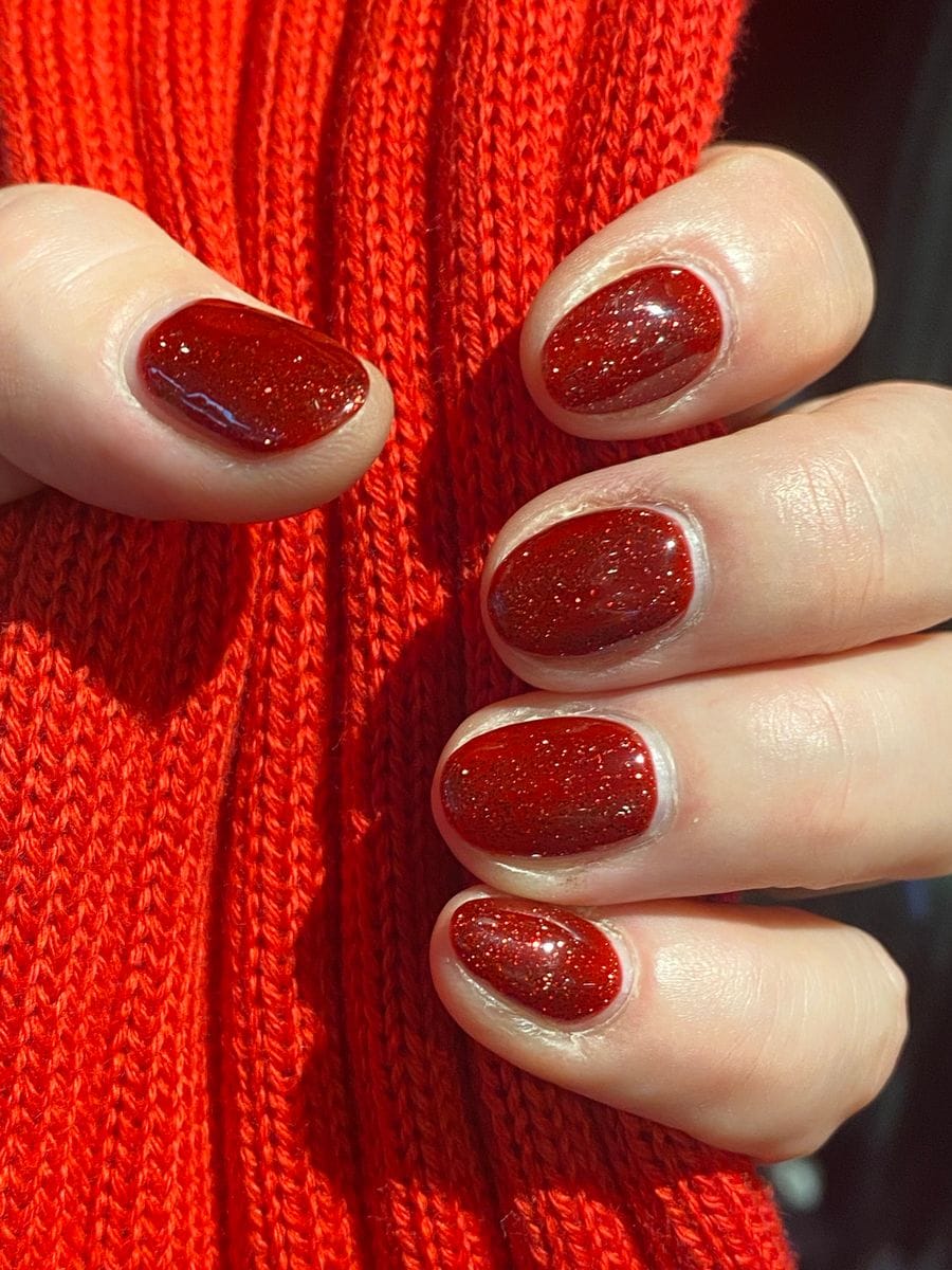 With a glitter touch