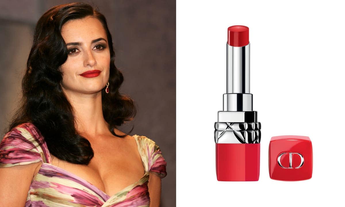 Penelope Cruz Coral red