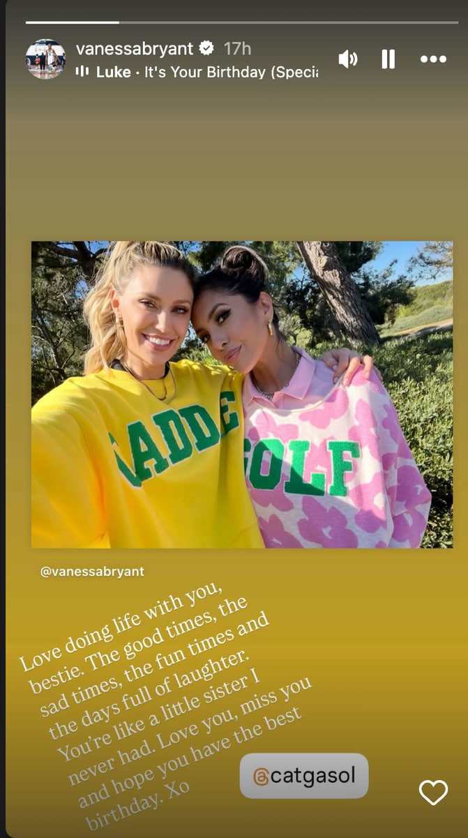Vanessa Bryant and Catherine McDonnell's friendship