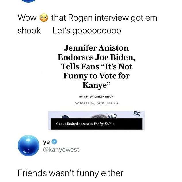 Kanye West Twitter Screenshots