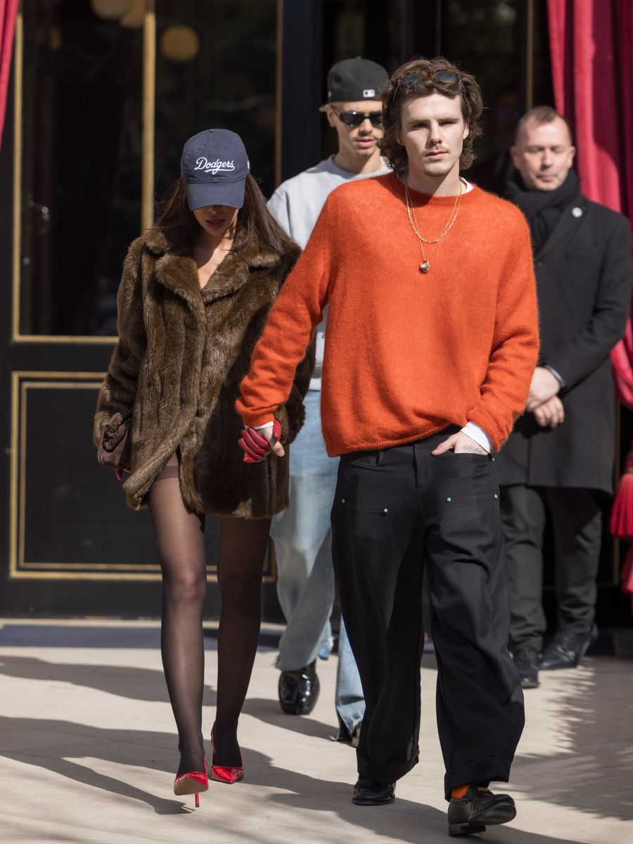 Cruz Beckham and Jackie Apostel in Paris