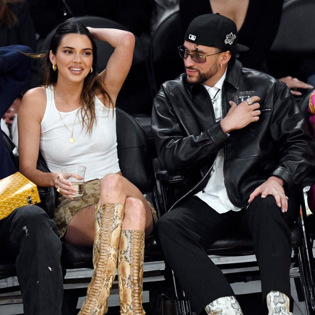 Celebrities At The Los Angeles Lakers Game