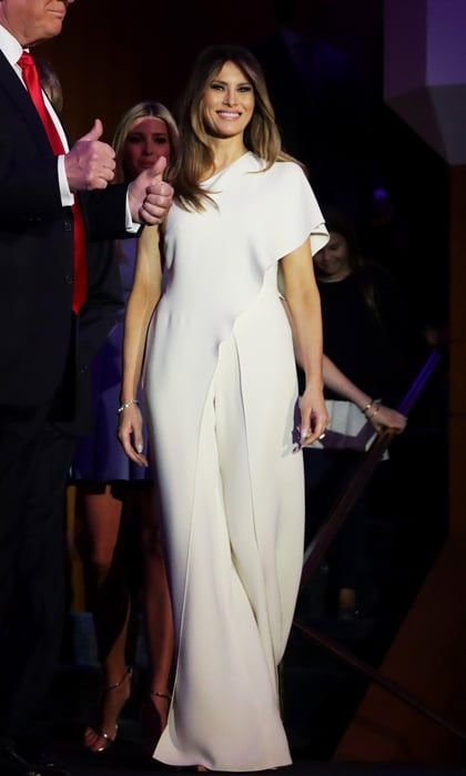 Ahead of becoming the first lady of the United States, Melania Trump has dressed in Gucci, Fendi and Ralph Lauren.
Photo: Chip Somodevilla/Getty Images