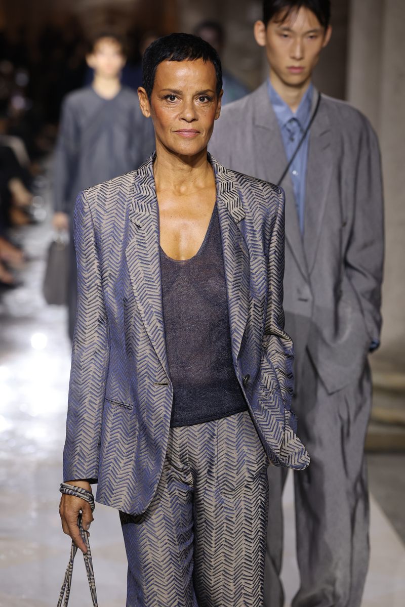 The Giorgio Armani fashion show during the Milan Womenswear Spring/Summer 2026.