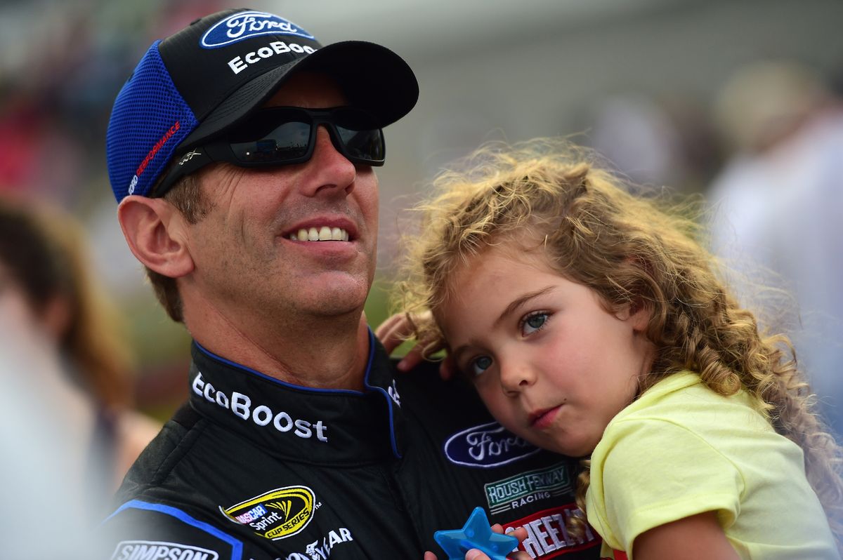 Biffle and his daughter Emma in 2016