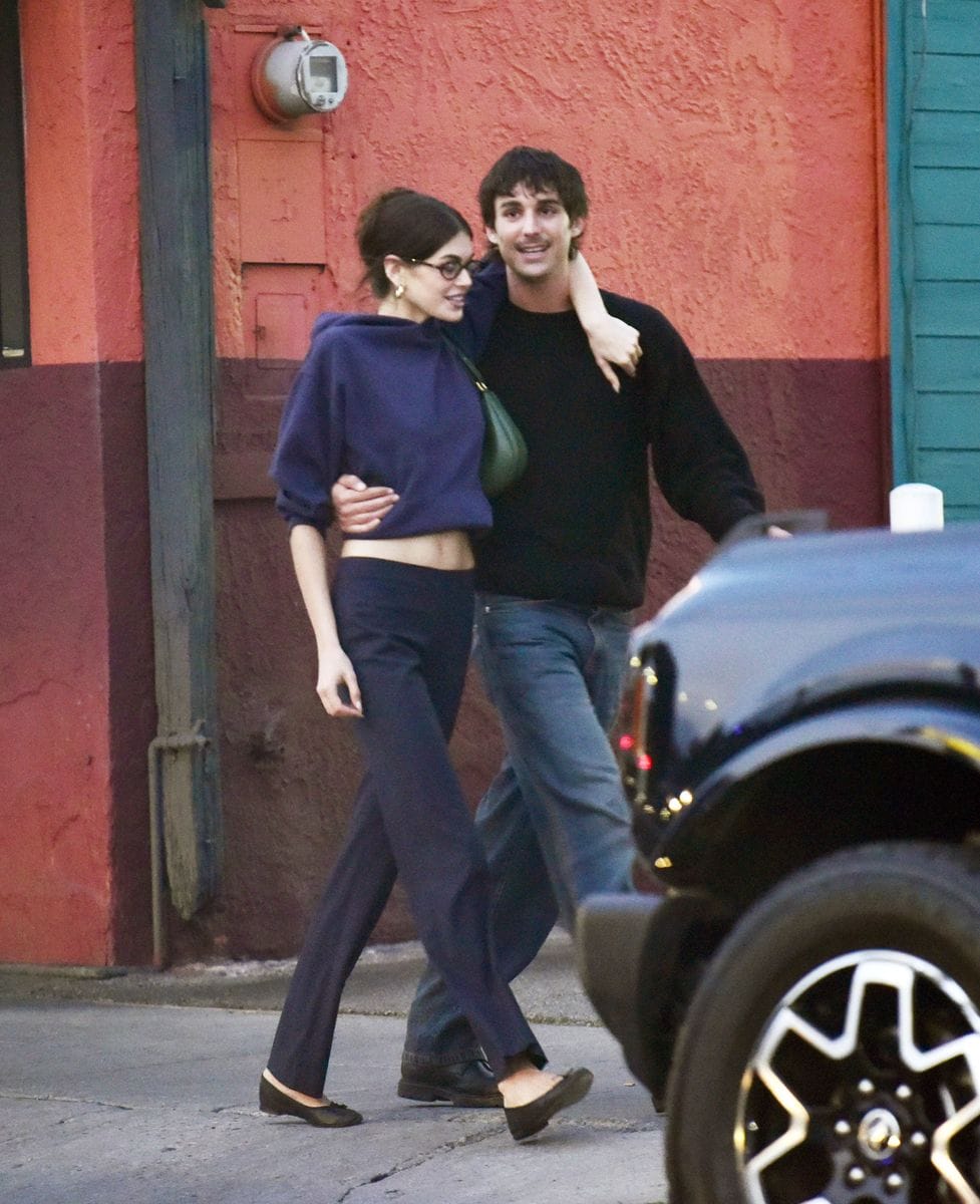  Kaia Gerber steps out arm in arm with her friend Travis Jackson