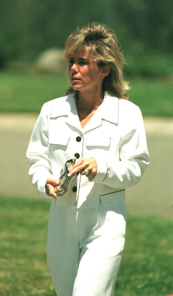 Tammy Saccoman, photographed at Folsom Prison, on the day they got married in a jailhouse ceremony on June 12, 1999