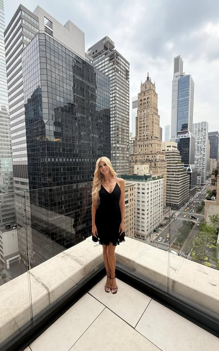 Ivanka Trump welcomes summer posing in black minidress featuring sheer panels