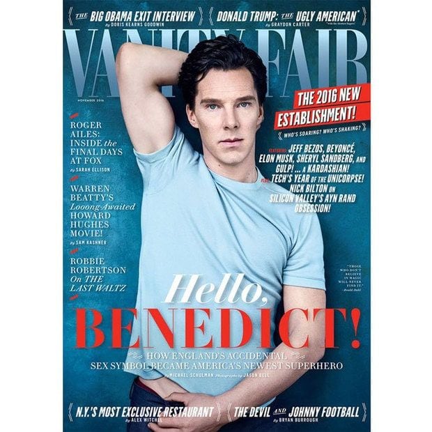 The actor stars on the cover of Vanity Fair's November issue.
Photo: Jason Bell