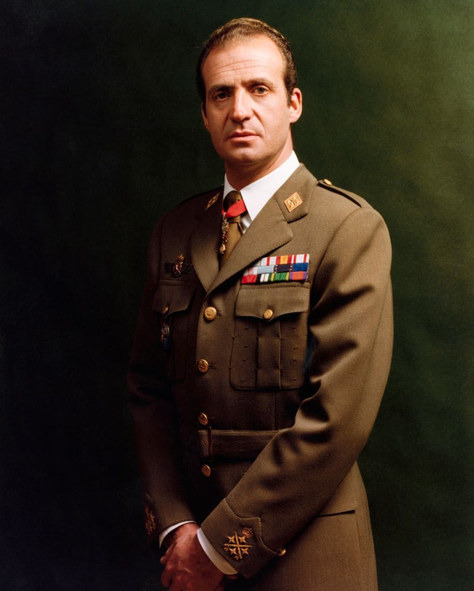 Spain's King Juan Carlos (born 1938), in his uniform, ascended the throne in 1975 after the death of Francisco Franco.